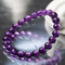 Natural Amethyst Single Loop Bracelet Morado 8mm