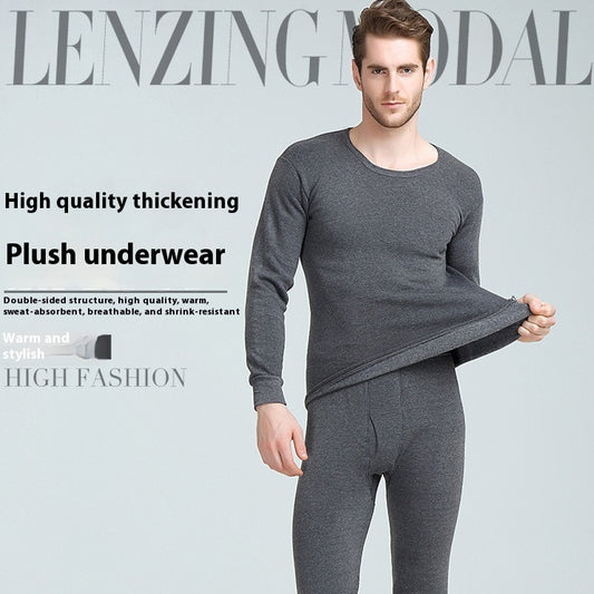 Conjunto Térmico Hombre con Forro Polar - Camiseta y Pantalón Largo