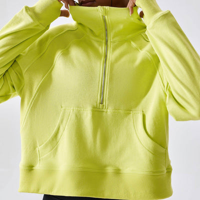 Sudadera Deportiva para Mujer con Cierre de Medio Zip y Mangas Largas - Image 4