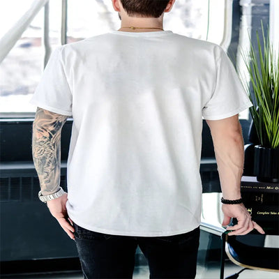 Camiseta Casual Hombre Cuello Redondo Manga Corta - Versátil para Diario - Image 11