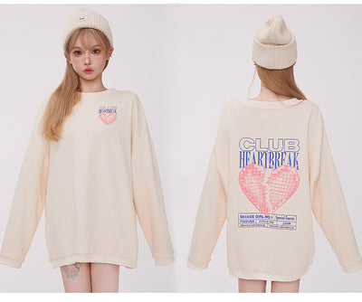 Suéter Holgado de Manga Larga con Estampado - Pullover Americano para Mujer - Image 7