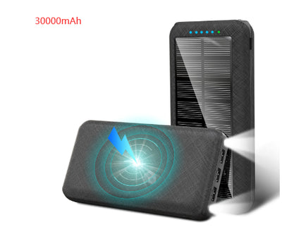 Cargador Solar Inalámbrico Qi Portátil con 3 Puertos USB - Compatible con iPhone, Samsung y Xiaomi - Image 20