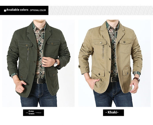 Chaqueta de Algodón Premium para Hombre - Estilo Casual Versátil - Image 9