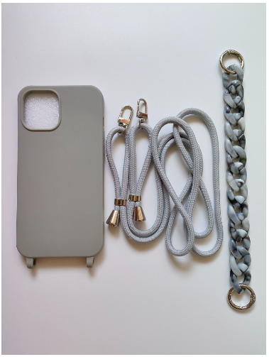 Funda Cruzada para Celular en Colores Pastel con Cadena - Image 5