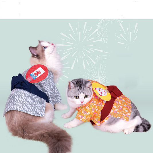 Yukata Japonés para Mascotas - Kimono Estilo Hanfu - Image 2