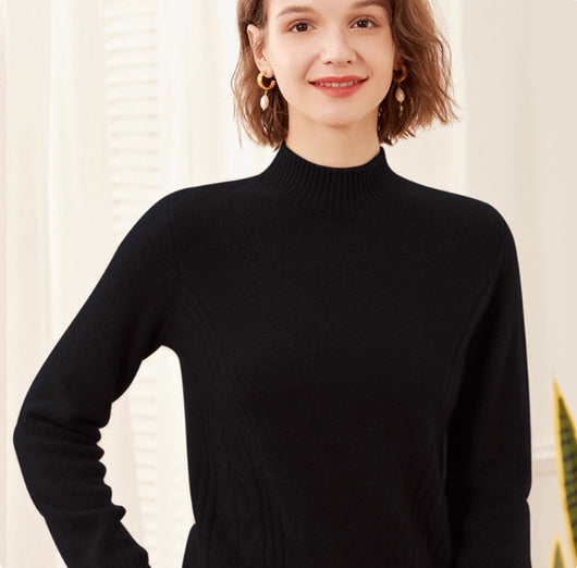 Suéter de Cuello Alto en Cashmere Puro para Mujer - Base Layer Premium - Image 11