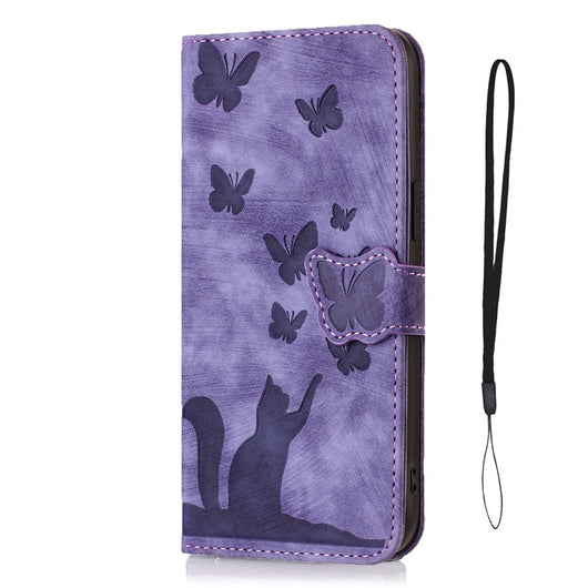 Funda de Cuero para Celular con Mariposa en Relieve - Image 5