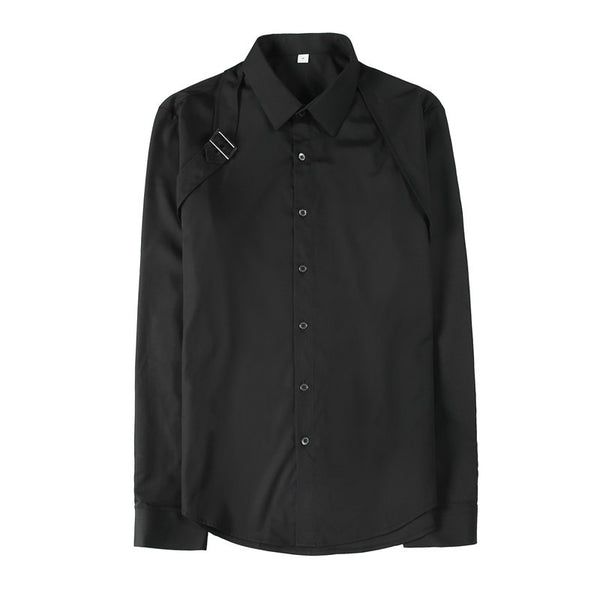 Camisa Manga Larga Slim Fit con Cierre de Hebilla