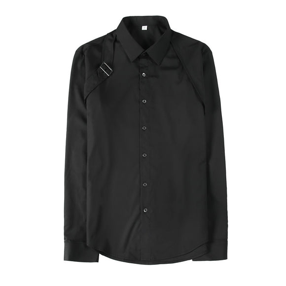 Camisa Manga Larga Slim Fit con Cierre de Hebilla