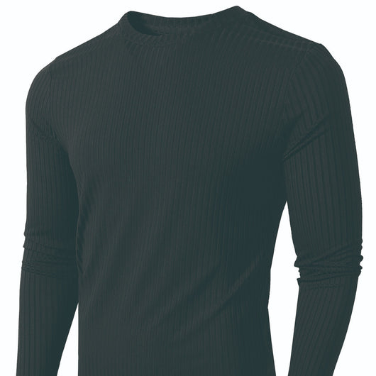 Camiseta de Manga Larga Rayada con Elasticidad y Transpirabilidad para Hombre - Image 3