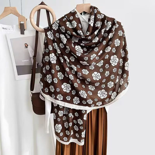 Foulard de Algodón y Lino Ligero - Pareo Sedoso Protección Solar para Playa y Viajes - Image 36
