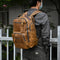 Mochila Ejecutiva de Cuero Genuino Retro - Capacidad Grande para Laptop 15 pulgadas