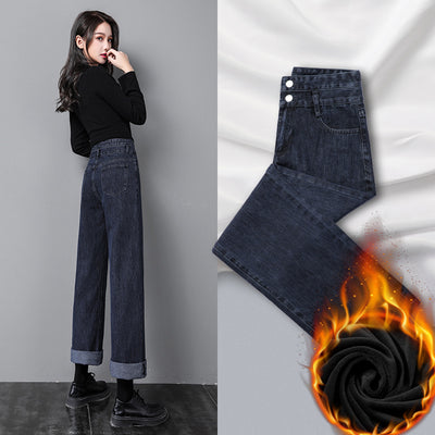 Pantalones Rectos Mujer Cintura Alta Otoño - Diseño Suelto y Versátil - Image 3