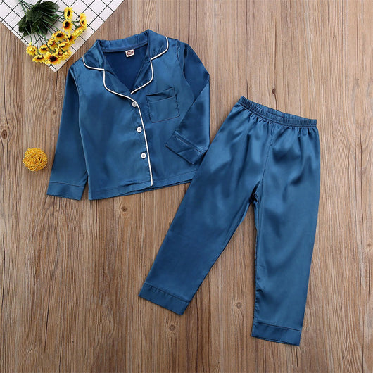 Bata Infantil de Color Liso - Conjunto Casual y Elegante - Image 7