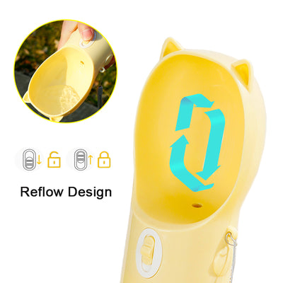 Botella de Agua Portátil 2 en 1 para Perros y Gatos con Comedero Integrado - Image 20