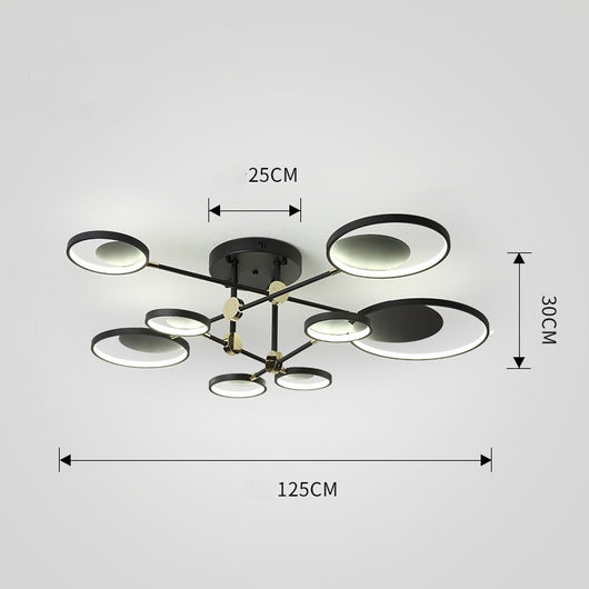 Lámpara de Techo LED Molecular Diseño Nórdico Minimalista - Image 12
