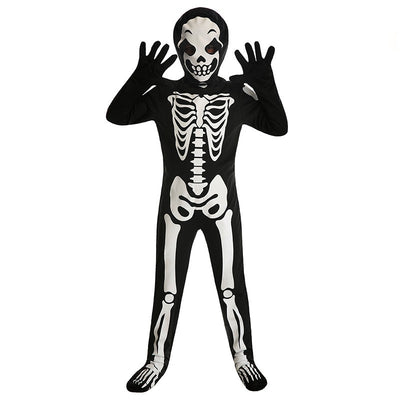 Disfraz Infantil Calavera Fantasma Blanco - Traje de Cosplay Óseo