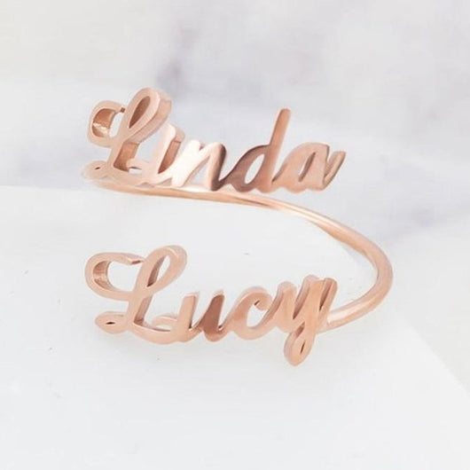 Anillo Personalizado con Dos Nombres - Image 12