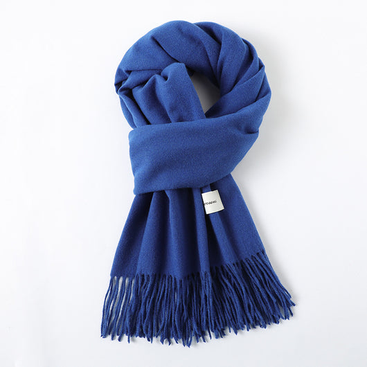 Bufanda de Cachemira Artificial con Borlas - Abrigo Cálido para Otoño e Invierno - Image 39