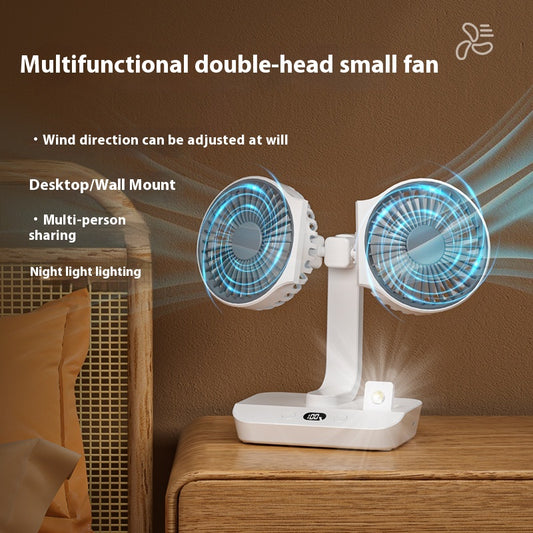 Ventilador Dual de Alto Rendimiento Portátil