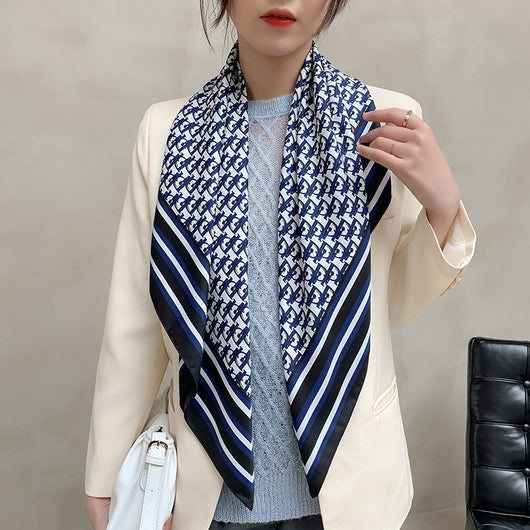 Pañuelo de Seda Twill Grande 90cm para Mujer - Image 60