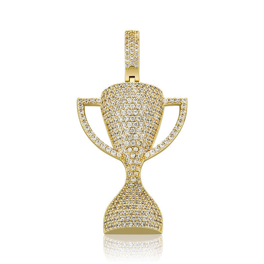Dije Trophy Hip-hop Personalizado con Circonita Brillante Estilo Europeo - Image 8