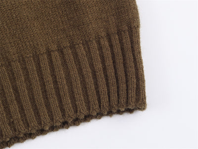 Chaleco Suelto Cuello V Estilo Francés Mujer - Colores Sólidos - Image 12