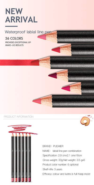 Delineador de Labios 36 Colores Resistente al Agua - Tonos Desnudos - Image 25