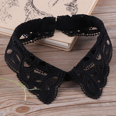 Cuello Falso Retro de Algodón con Encaje Desmontable para Mujer - Image 59