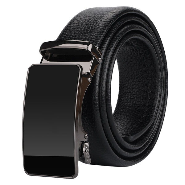Cinturón de Cuero Genuino con Hebilla Automática para Hombre Ejecutivo - Image 5