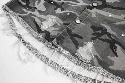 Camisa de Manga Larga Estilo Retro Americano con Diseño Camuflado Desgastado - Image 16
