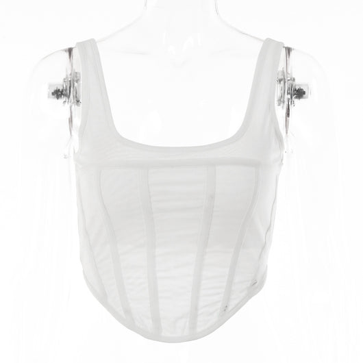 Camiseta Básica Doble Capa para Mujer - Estilo Europeo Moderno - Image 9