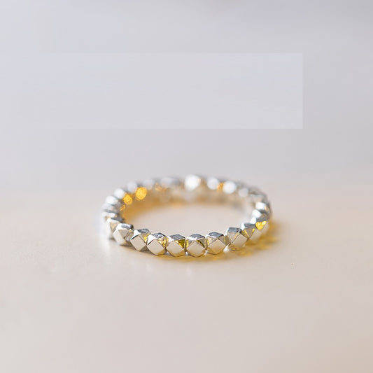 Anillo de Plata Esterlina con Cuenta Vintage - Regalo Perfecto para Cumpleaños