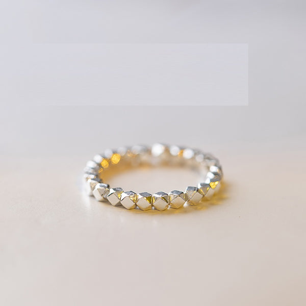 Anillo de Plata Esterlina con Cuenta Vintage - Regalo Perfecto para Cumpleaños