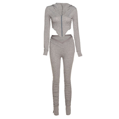 Conjunto Deportivo con Capucha y Pliegues - Image 6
