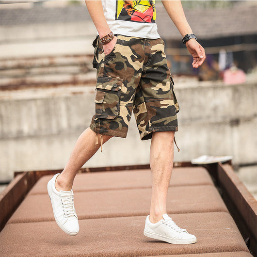 Shorts Cargo Hombre Verano - Pantalones Cortos Casuales Multi-Bolsillo - Image 5