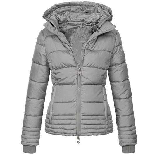 Chaqueta de Algodón Coreana Suelta con Capucha - Image 7