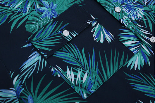 Camisa Floral Hawaiana Manga Corta Estilo Coreano Tendencia Ins - Image 23
