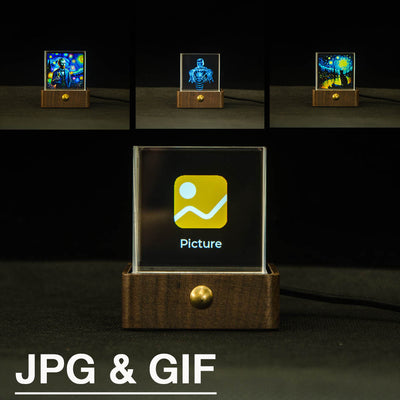 Reloj de Cristal Grande con Animación y Adornos Decorativos - Image 2