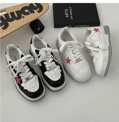 Zapatillas Deportivas Coreanas de Punta Redonda - Estilo Versátil y Elegante - Image 25