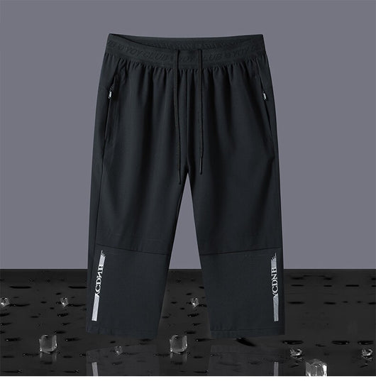 Mallas Deportivas Ice Silk para Hombre - Pantalones Capri Secado Rápido Talla Grande - Image 7
