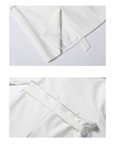 Blazer Casual Blanco para Commuter - Estilo Ejecutivo Moderno - Image 14