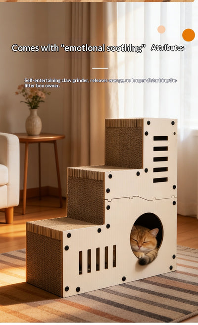 Rascador Ondulado Multifuncional para Gatos - Image 13