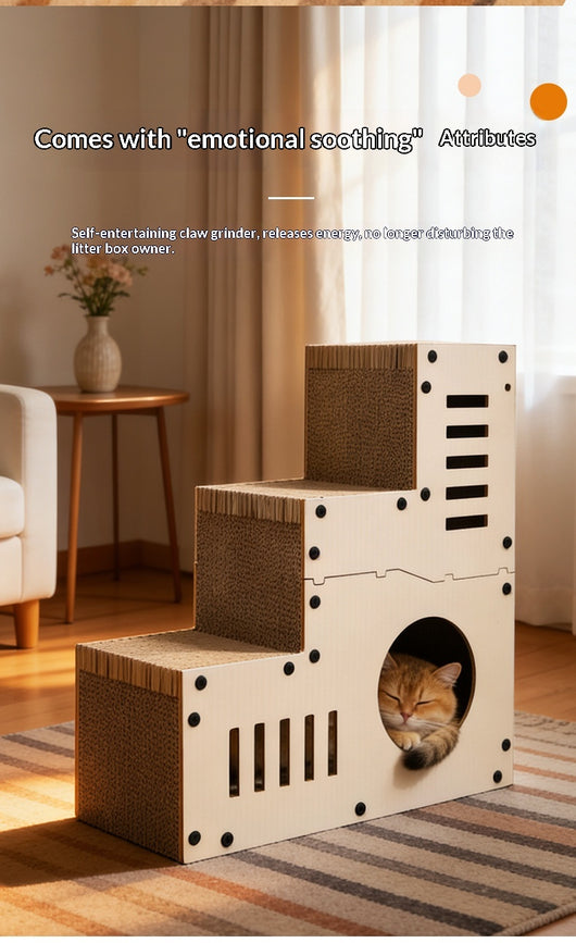 Rascador Ondulado Multifuncional para Gatos - Image 13