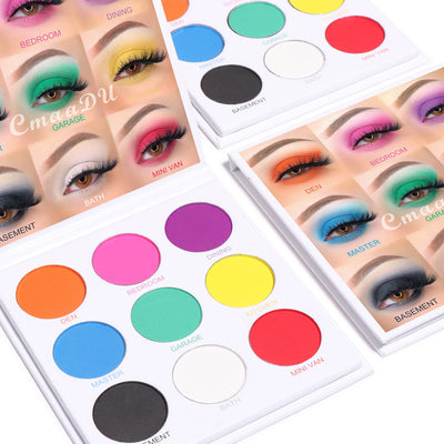 Paleta de Sombras 9 Colores Mate y Metalizado con Brillo - Image 6