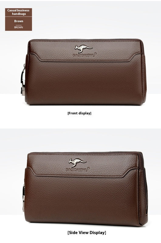 Cartera de Cuero para Hombre con Cierre de Contraseña Anti-robo - Image 12