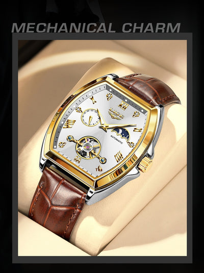 Reloj Mecánico Tourbillon para Hombre Multifuncional Resistente al Agua - Image 11