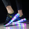 Zapatos Deportivos Infantiles con Rueda Luminosa y Cinturón Invisible
