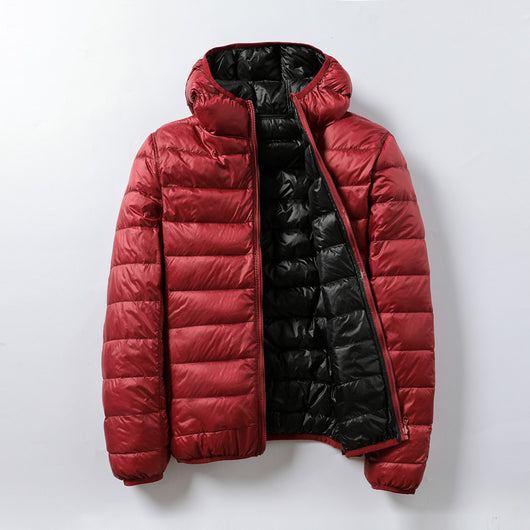 Chaqueta Acolchada Ligera con Capucha - Plumón de Pato Blanco Premium - Image 7