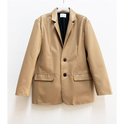 Cardigan Suelto de Cuero Proteína para Mujer - Chaqueta Casual de Manga Larga - Image 21